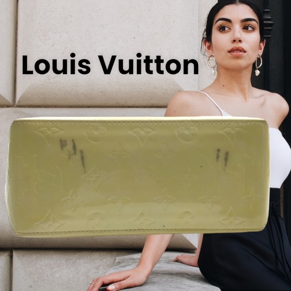 💯 LOUIS VUITTON LV ReadePM Cream Vernis Hand Bag - Picture 3 of 10